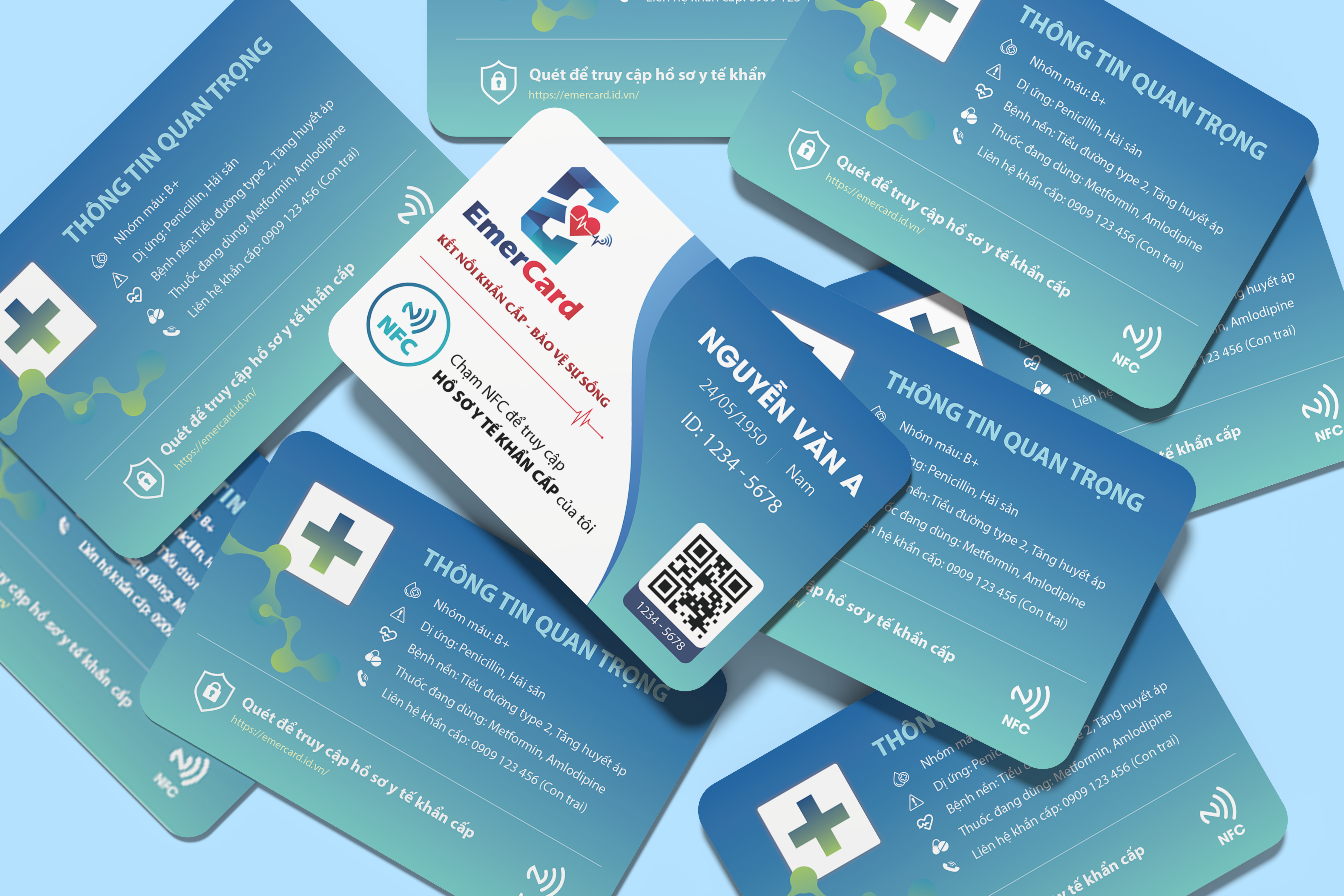 EmerCard mockup